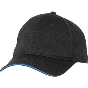 Cool Vent musta baseball-müts sinise äärisega polüester-puuvillast - Üks suurus - Chef Works - Fourniresto