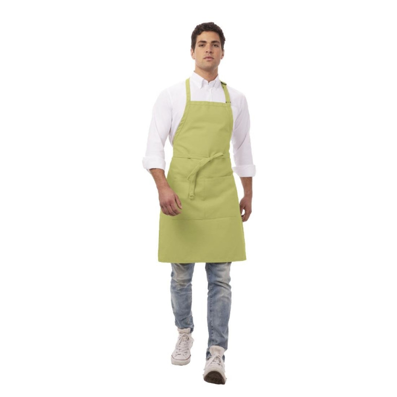 Põlle esipaneeliga, reguleeritava kaelarihmaga ja topelttaskuga anisroheline 610 x 860 mm - Chef Works - Fourniresto Põlle esipaneeliga, reguleeritava kaelarihmaga ja topelttaskuga anisroheline 610 x 860 mm - Chef Works - Fourniresto