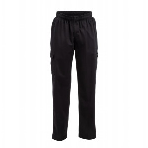 Kokanduspüksid Mixte Fit Cargo Must - Suurus XL - Chef Works - Fourniresto