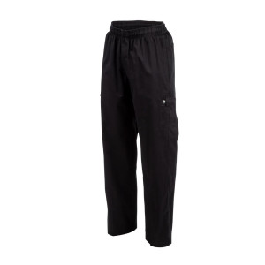 Kokanduspüksid Mixte Fit Cargo Must - Suurus XXL - Chef Works - Fourniresto