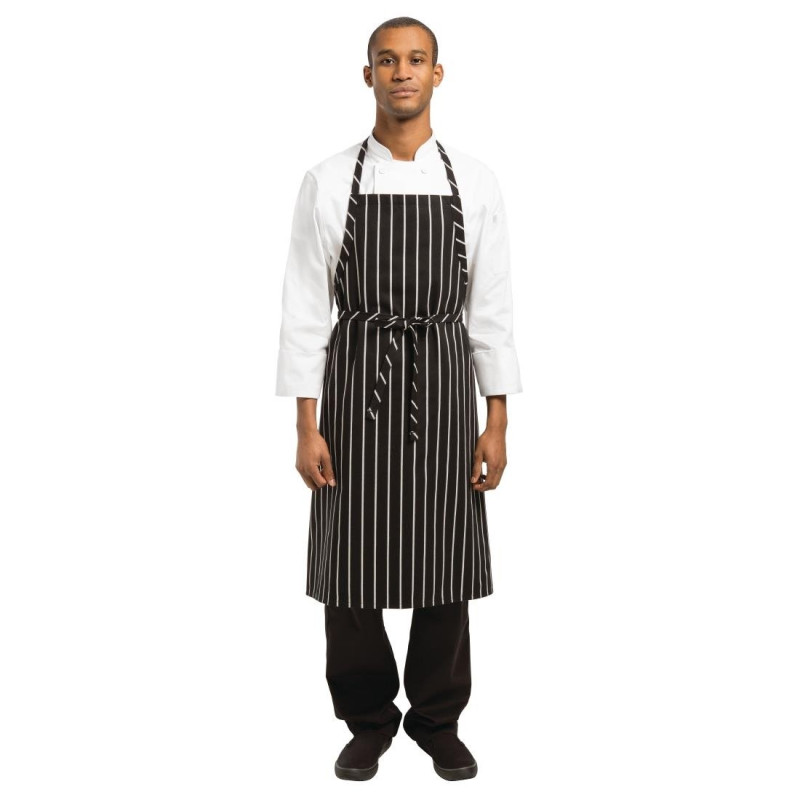 Mustvalgete triipudega premium-kvaliteediga põll - Chef Works - Fourniresto Mustvalgete triipudega premium-kvaliteediga põll - Chef Works - Fourniresto