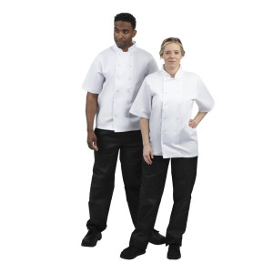 Valge lühikeste varrukatega Bostoni peakokariietus - suurus XXL - Whites Chefs Clothing - Fourniresto