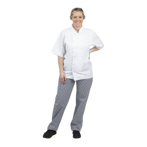 Köögipüksid Vegas segamini siniste ja valgete väikeste ruutudega - suurus L - Whites Chefs Clothing - Fourniresto