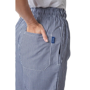 Köögipüksid Vegas segamini siniste ja valgete väikeste ruutudega - suurus XL - Whites Chefs Clothing - Fourniresto