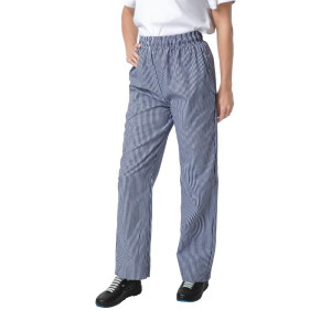 Köögipüksid Vegas väikeste siniste ja valgete ruutudega - suurus XS - Whites Chefs Clothing - Fourniresto