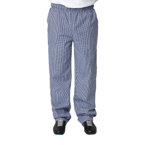 Köögipüksid Vegas väikeste siniste ja valgete ruutudega - suurus XS - Whites Chefs Clothing - Fourniresto