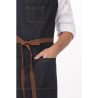Põlle Bavette Sinine Urban Memphis 890 x 1005 mm - Chef Works - Fourniresto