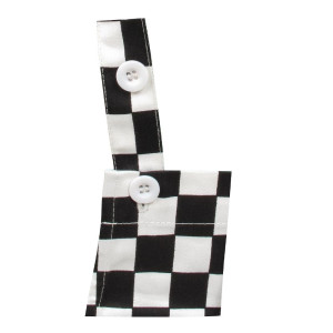 Must-valge ruuduline põllekleit lapsele - Whites Chefs Clothing - Fourniresto