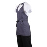 Serveerija esiliist V-kaelusega antratsiithall polüester-puuvillast 838 x 698 mm - Whites Chefs Clothing - Fourniresto