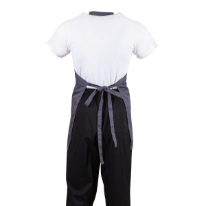 Serveerija esiliist V-kaelusega antratsiithall polüester-puuvillast 838 x 698 mm - Whites Chefs Clothing - Fourniresto