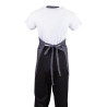 Serveerija esiliist V-kaelusega antratsiithall polüester-puuvillast 838 x 698 mm - Whites Chefs Clothing - Fourniresto