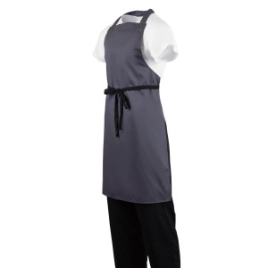 Espressoapron Hall Anthracite Polüesterpuuvill 711 x 965 mm - Whites Chefs Clothing - Fourniresto