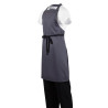 Espressoapron Hall Anthracite Polüesterpuuvill 711 x 965 mm - Whites Chefs Clothing - Fourniresto