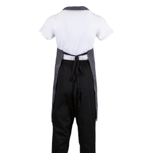 Espressoapron Hall Anthracite Polüesterpuuvill 711 x 965 mm - Whites Chefs Clothing - Fourniresto