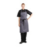 Espressoapron Hall Anthracite Polüesterpuuvill 711 x 965 mm - Whites Chefs Clothing - Fourniresto