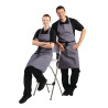Espressoapron Hall Anthracite Polüesterpuuvill 711 x 965 mm - Whites Chefs Clothing - Fourniresto