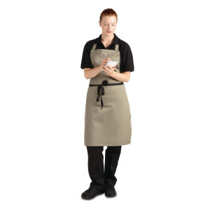 Põlle esiliistakuga oliivipuuvillast 711 x 965 mm - Whites Chefs Clothing - Fourniresto