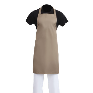 Pruun polüester-puuvillane esiliist Bavette 711 x 965 mm - Whites Chefs Clothing - Fourniresto