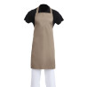 Pruun polüester-puuvillane esiliist Bavette 711 x 965 mm - Whites Chefs Clothing - Fourniresto