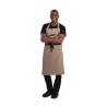 Pruun polüester-puuvillane esiliist Bavette 711 x 965 mm - Whites Chefs Clothing - Fourniresto