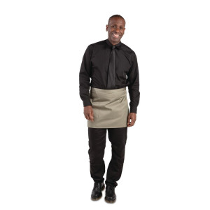 Serveerija lühike oliiviroheline polüester-puuvillasegu esiliist 373 x 750 mm - Whites Chefs Clothing - Fourniresto