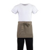 Serveerija lühike helepruun polüester-puuvillast esiliist 373 x 750 mm - Whites Chefs Clothing - Fourniresto