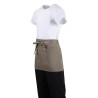 Serveerija lühike helepruun polüester-puuvillast esiliist 373 x 750 mm - Whites Chefs Clothing - Fourniresto