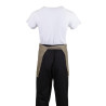 Serveerija lühike helepruun polüester-puuvillast esiliist 373 x 750 mm - Whites Chefs Clothing - Fourniresto