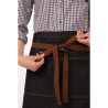 Must Memphisi lühike must puuvillane kelneri esiliist 725 x 480 mm - Chef Works - Fourniresto