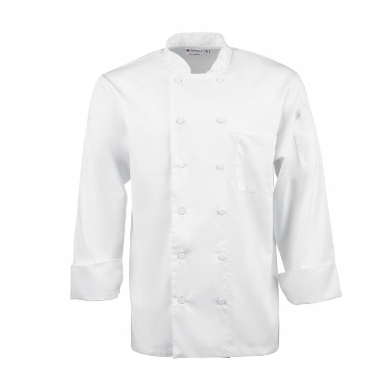 Kokandusvest valge pikkade varrukatega Calgary - suurus L - Chef Works - Fourniresto Kokandusvest valge pikkade varrukatega Calgary - suurus L - Chef Works - Fourniresto