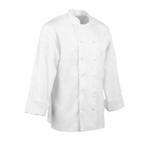 Kokandusvest valge pikkade varrukatega Calgary - suurus XXL - Chef Works - Fourniresto