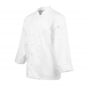 Kokandusvest valge pikkade varrukatega Calgary - suurus XXL - Chef Works - Fourniresto