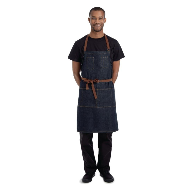 Põlle Indigo Memphis Chef Works 760 x 865 mm - Chef Works - Fourniresto Põlle Indigo Memphis Chef Works 760 x 865 mm - Chef Works - Fourniresto