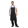 Must põlle mustast polükatoni kangast suurusega 900 x 1040 mm - Whites Chefs Clothing - Fourniresto