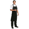 Must põlle mustast polükatoni kangast suurusega 900 x 1040 mm - Whites Chefs Clothing - Fourniresto