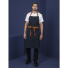 Serveerija teksariietest sinine esiliist puuvillase vööga 1000 x 700 mm - Whites Chefs Clothing - Fourniresto