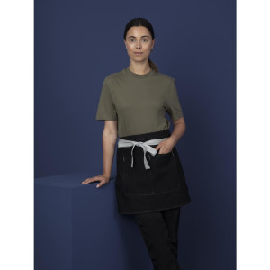 Serveerija lühike must teksariie Southside 400 x 760 mm - Whites Chefs Clothing - Fourniresto