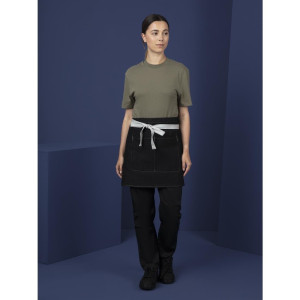 Serveerija lühike must teksariie Southside 400 x 760 mm - Whites Chefs Clothing - Fourniresto
