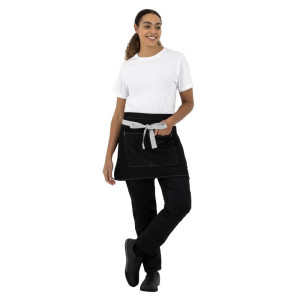 Serveerija lühike must teksariie Southside 400 x 760 mm - Whites Chefs Clothing - Fourniresto