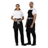 Serveerija lühike must teksariie Southside 400 x 760 mm - Whites Chefs Clothing - Fourniresto