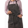 Põlle Bavette Taupe Urban Dorset puuvillast 762 x 863 mm - Chef Works - Fourniresto