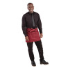 Serveerija lühike polüester-puuvillane esiliist Bordeaux 373 x 750 mm - Whites Chefs Clothing - Fourniresto