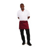 Serveerija lühike polüester-puuvillane esiliist Bordeaux 373 x 750 mm - Whites Chefs Clothing - Fourniresto