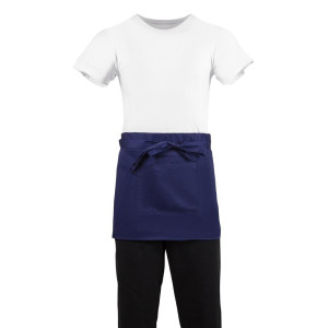 Serveerija lühike polüester-puuvillast põll mereväesinine 373 x 750 mm - Whites Chefs Clothing - Fourniresto