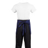 Serveerija lühike polüester-puuvillast põll mereväesinine 373 x 750 mm - Whites Chefs Clothing - Fourniresto