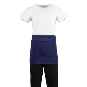 Serveerija lühike polüester-puuvillast põll mereväesinine 373 x 750 mm - Whites Chefs Clothing - Fourniresto