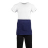 Serveerija lühike polüester-puuvillast põll mereväesinine 373 x 750 mm - Whites Chefs Clothing - Fourniresto