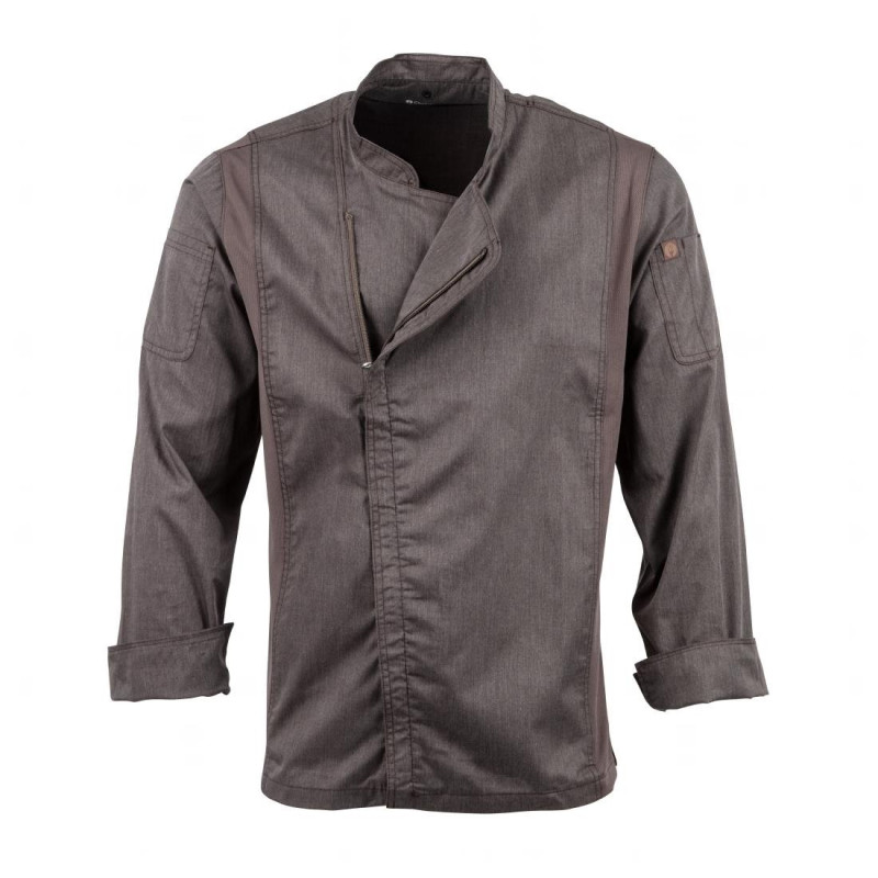 Kokandusjaki unisex lukuga hall grafiit Hartford - suurus XS - Chef Works - Fourniresto Kokandusjaki unisex lukuga hall grafiit Hartford - suurus XS - Chef Works - Fourniresto