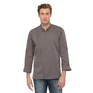 Kokandusjaki unisex lukuga hall grafiit Hartford - suurus XS - Chef Works - Fourniresto