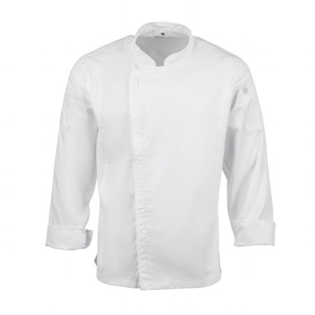 Kokandusvest segasuuruses valge lukuga Hartford - suurus XL - Chef Works - Fourniresto